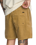 The RVCA Mens Escape Walkshorts in Ochre