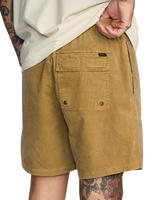 The RVCA Mens Escape Walkshorts in Ochre