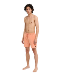 The RVCA Mens Escape Walkshorts in Tawny Orange