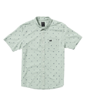 The RVCA Mens Anytime Shirt in Green Tea