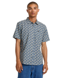 The RVCA Mens Vacationist Shirt in Indigo
