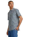 The RVCA Mens Vacationist Shirt in Indigo