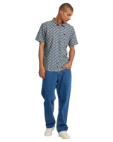The RVCA Mens Vacationist Shirt in Indigo