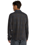 The RVCA Mens Vacancy Flannel Shirt in Mushroom