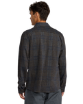 The RVCA Mens Vacancy Flannel Shirt in Mushroom