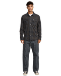 The RVCA Mens Vacancy Flannel Shirt in Mushroom