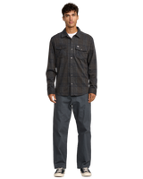 The RVCA Mens Vacancy Flannel Shirt in Mushroom