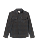 The RVCA Mens Vacancy Flannel Shirt in Mushroom