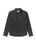 The RVCA Mens Vacancy Flannel Shirt in Mushroom
