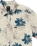 The RVCA Mens Resort Shirt in Oatmeal