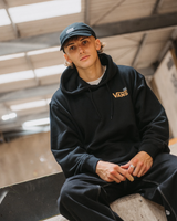 Court Side Cap in Black & Check