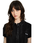 The Volcom Asphalt Jumpsuit in Black Marble Wash | Available at Anns Cottage