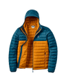 Ashland Down Jacket in Retro Orange & Tidal Blue