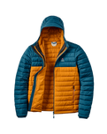 Ashland Down Jacket in Retro Orange & Tidal Blue
