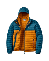 Ashland Down Jacket in Retro Orange & Tidal Blue