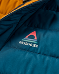 Ashland Down Jacket in Retro Orange & Tidal Blue