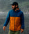 Ashland Down Jacket in Retro Orange & Tidal Blue