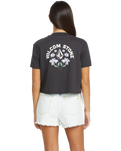The Volcom Womens Pocket Dial T-Shirt in Vintage Black