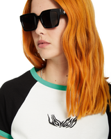 The Volcom Alix Nicloux 2 T-Shirt in Black & White | Available at Anns Cottage