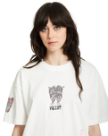 The Volcom Alix Nicloux 3 T-Shirt in Star White | Available at Anns Cottage