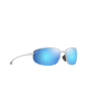 The Maui Jim Ho'okipa R Lite Polarised Sunglasses in Matte Crystal & Blue Hawaii