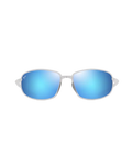The Maui Jim Ho'okipa R Lite Polarised Sunglasses in Matte Crystal & Blue Hawaii