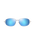 The Maui Jim Ho'okipa R Lite Polarised Sunglasses in Matte Crystal & Blue Hawaii