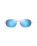 The Maui Jim Ho'okipa R Lite Polarised Sunglasses in Matte Crystal & Blue Hawaii
