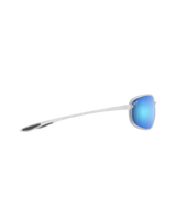 The Maui Jim Ho'okipa R Lite Polarised Sunglasses in Matte Crystal & Blue Hawaii