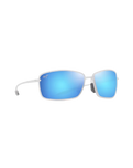 The Maui Jim Malu Polarised Sunglasses in Matte Crystal & Blue Hawaii