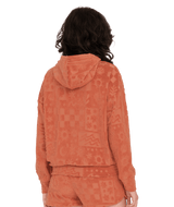 The Volcom Womens Sunny Wild Hoodie in Rosewood