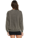 The Volcom Womens Stone Crew Sweatshirt in Vintage Black