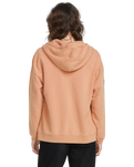 The Volcom Womens Stone Art Zip Hoodie in Sand Brown