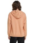 The Volcom Womens Stone Art Zip Hoodie in Sand Brown