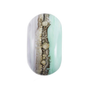 The Nalu Beads Porth Beach Bead in Pale Blue & Grey