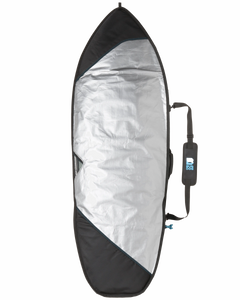 Core 5mm Fish Surfboard Bag in Black & Cyan