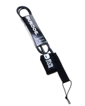 The Bulldog 8'0" Surfboard Ankle Leash in Black & White