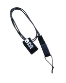 The Bulldog 8'0" Surfboard Ankle Leash in Black & White