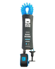 Wrist Coil Bodyboard Leash in Black & Cyan