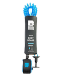 Wrist Coil Bodyboard Leash in Black & Cyan