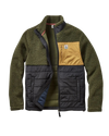 The Passenger Mens Born Explorer Polar-Lined Sherpa Fleece Jacket in Khaki Green