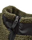 The Passenger Mens Born Explorer Polar-Lined Sherpa Fleece Jacket in Khaki Green