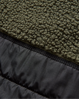 The Passenger Mens Born Explorer Polar-Lined Sherpa Fleece Jacket in Khaki Green