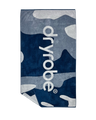 Organic Beach Towel in Blue Black Camouflage