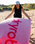 Organic Beach Towel in Pink