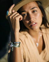 The Bahgsu Jewels As Above Cuff in Assorted Moonstone