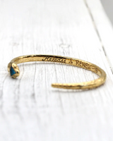 Serpent Cuff in Gold Plated Brass