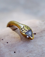 Serpent Cuff in Brass