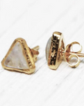 Shrine Studs in Gold Plated Sterling Silver