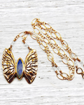 The Bahgsu Jewels Monarch Moon Necklace in Gold Plated Brass